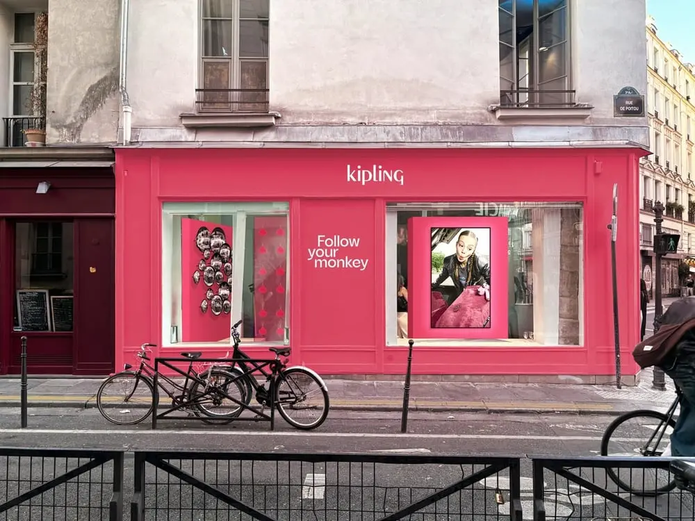 Kipling opened a pop-up in Paris's Marais district