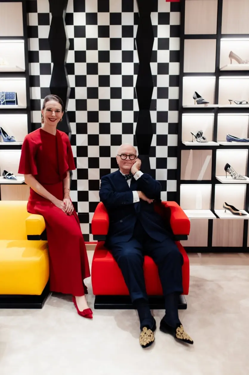 Kristina and Manolo Blahnik.
