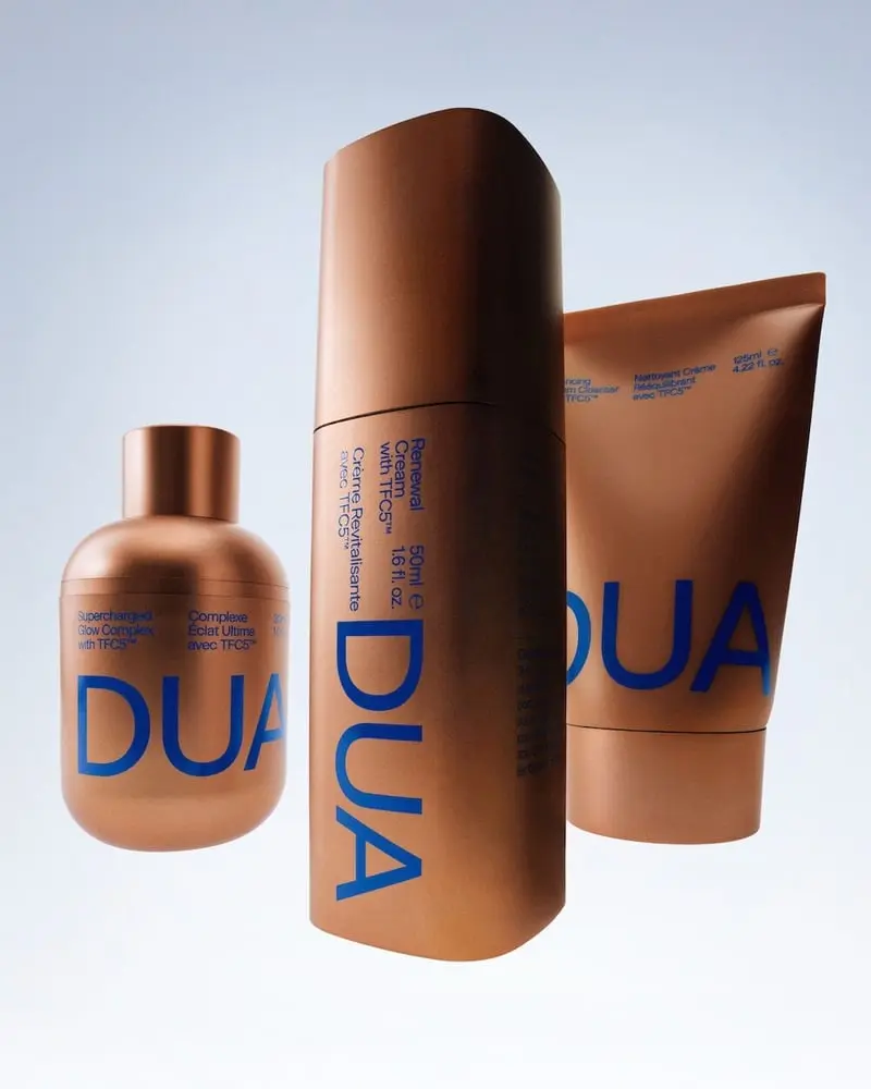 The three products that make up the new Dua line.