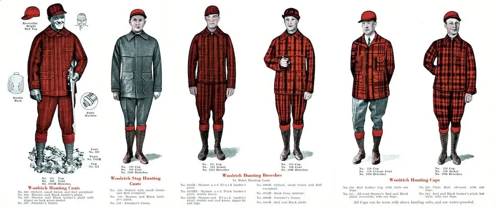 Woolrich's Buffalo Check in an archive image