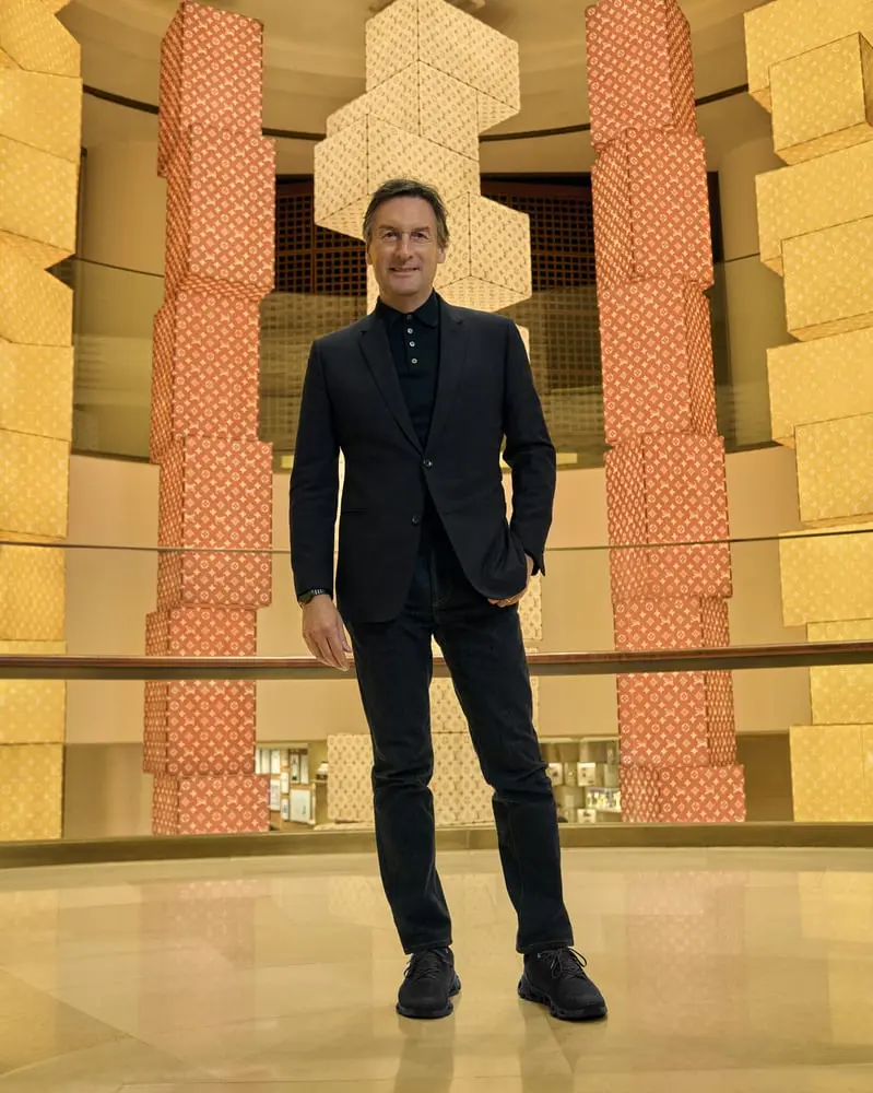 Pietro Beccari inside the store