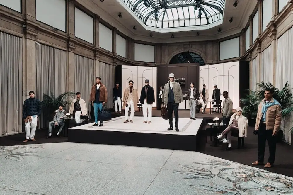 Canali, Autumn-Winter 2026/27, the presentation at Galleria Meravigli