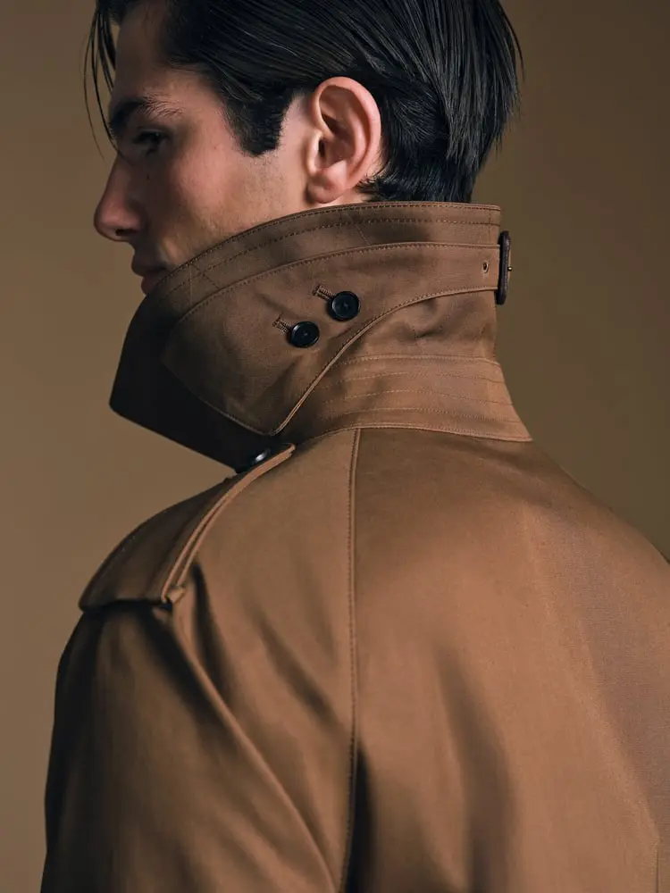 The trench coat crafted with Sanyocoat